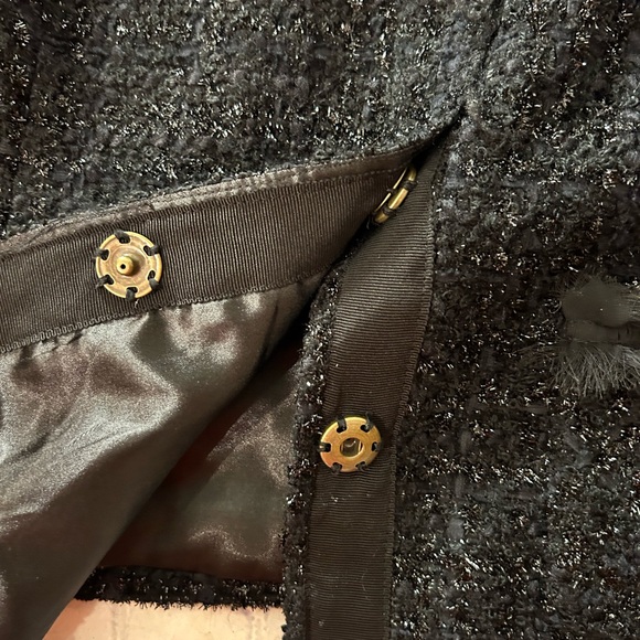 ALFANI WOOL BLEND BLACK METALLIC TWEED WOMEN’S JACKET/BLAZER SIZE 14 - Picture 5 of 10